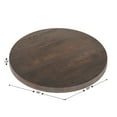 thumbnail image 5 of Flash Furniture 30 Inch Round Solid Wood Indoor 1.5 Inch Thick Rectangular Tabletop in Dark Brown, 5 of 11