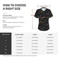 thumbnail image 4 of Uemuo Lavender Flowers Printed Women's Classic V-Neck T-Shirt - Soft, Breathable, Moisture-Wicking, Perfect for Casual, Office, Travel, and Everyday Wear-XX-Large, 4 of 5