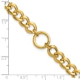 thumbnail image 5 of 14K Polished Circle Accent Fancy Link Bracelet, 5 of 6
