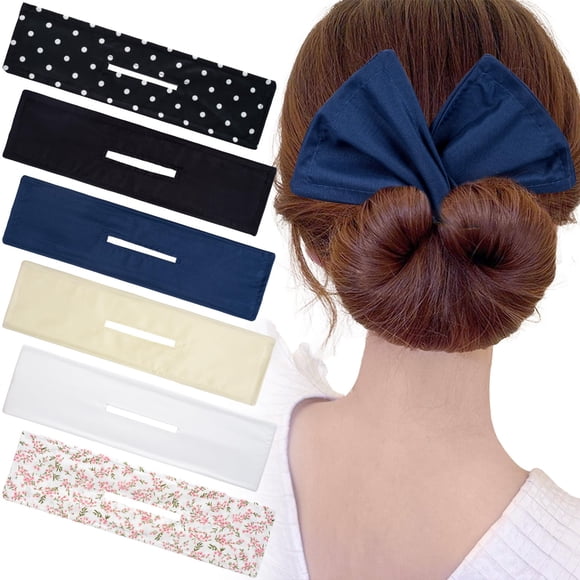 CustomyLife - 6 piezas para hacer moños, pinzas flexibles para el pelo de rizo francés y accesorios para cabello largo, grueso o fino de mujer