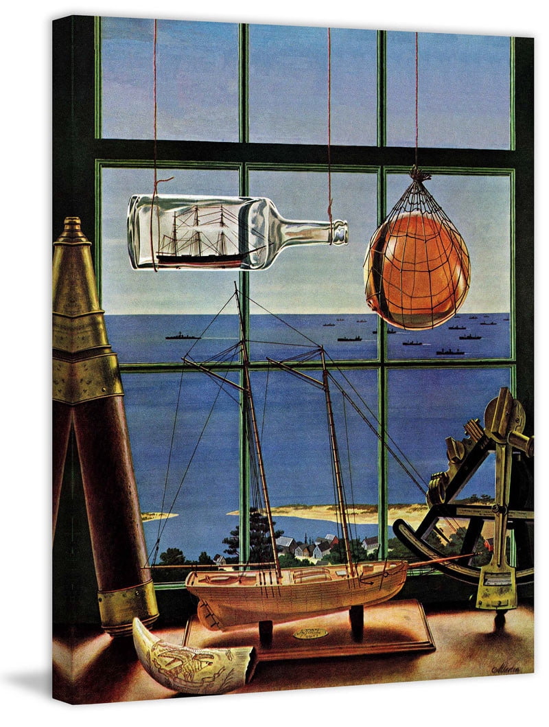 Marmont Hill "Naval Convoy" by John Atherton Painting Print on Canvas