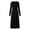 Black, variant on Long Sleeve Dresses for Women Solid Crewneck Casual Slim Maxi Winter Dress Stretchy Soft Comfortable Rib Knitted Workwear Dress, S-2XL