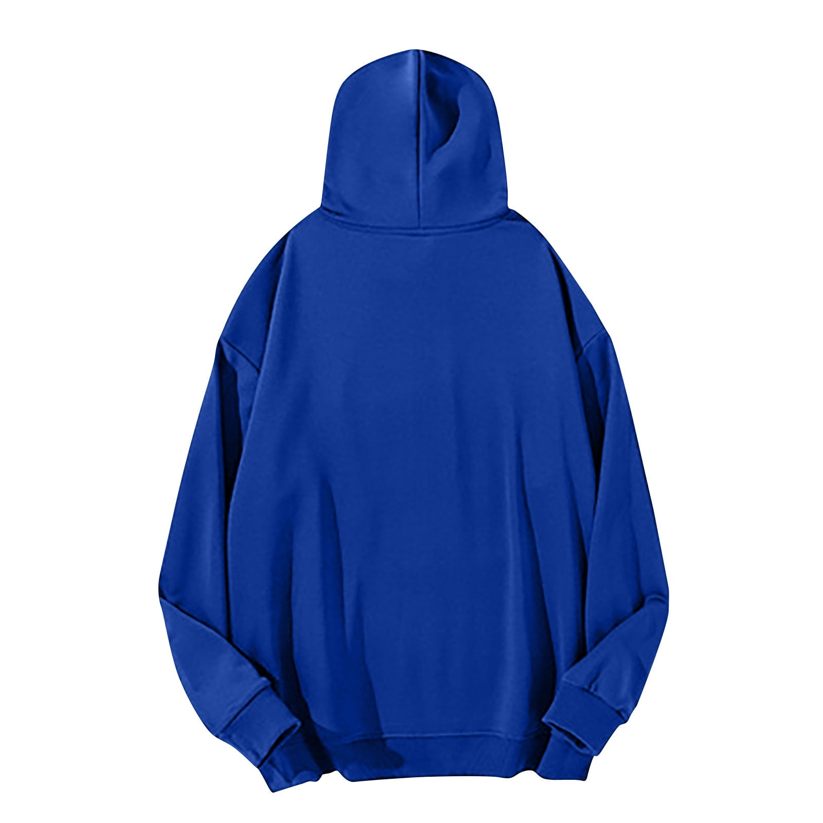 Mens Casual Big & Tall Hoodies S-4X Plus Size Long Sleeve Sweatshirts with Front Pocket Basic Solid Comfort Drawstring Pullover Hooded Tops