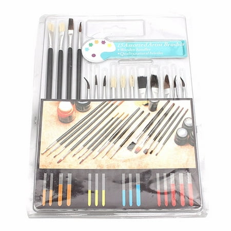 15 Paint Brush Set All Purpose Watercolor Acrylic Art Craft Artist (Best Paint Brushes For Watercolor)