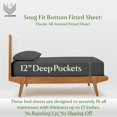 thumbnail image 3 of Split California King 5-Piece Pure Organic Cotton Bed Sheets Set, 800-Thread-Count, 28 inch Deep Pockets - Dark Grey, 3 of 6