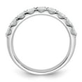 thumbnail image 3 of FJC Finejewelers 14 kt White Gold 1ct. 9 Stone G H I True Light Moissanite Band 3 mm, 3 of 8