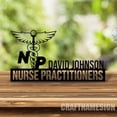 thumbnail image 4 of Craftnamesign Custom Wooden Nurse Practitioner Desk Name Plate, Nurse Metal Nameplate for desk, 4 of 5