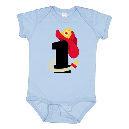 

Inktastic Fireman 1st Birthday Gift Baby Boy or Baby Girl Bodysuit