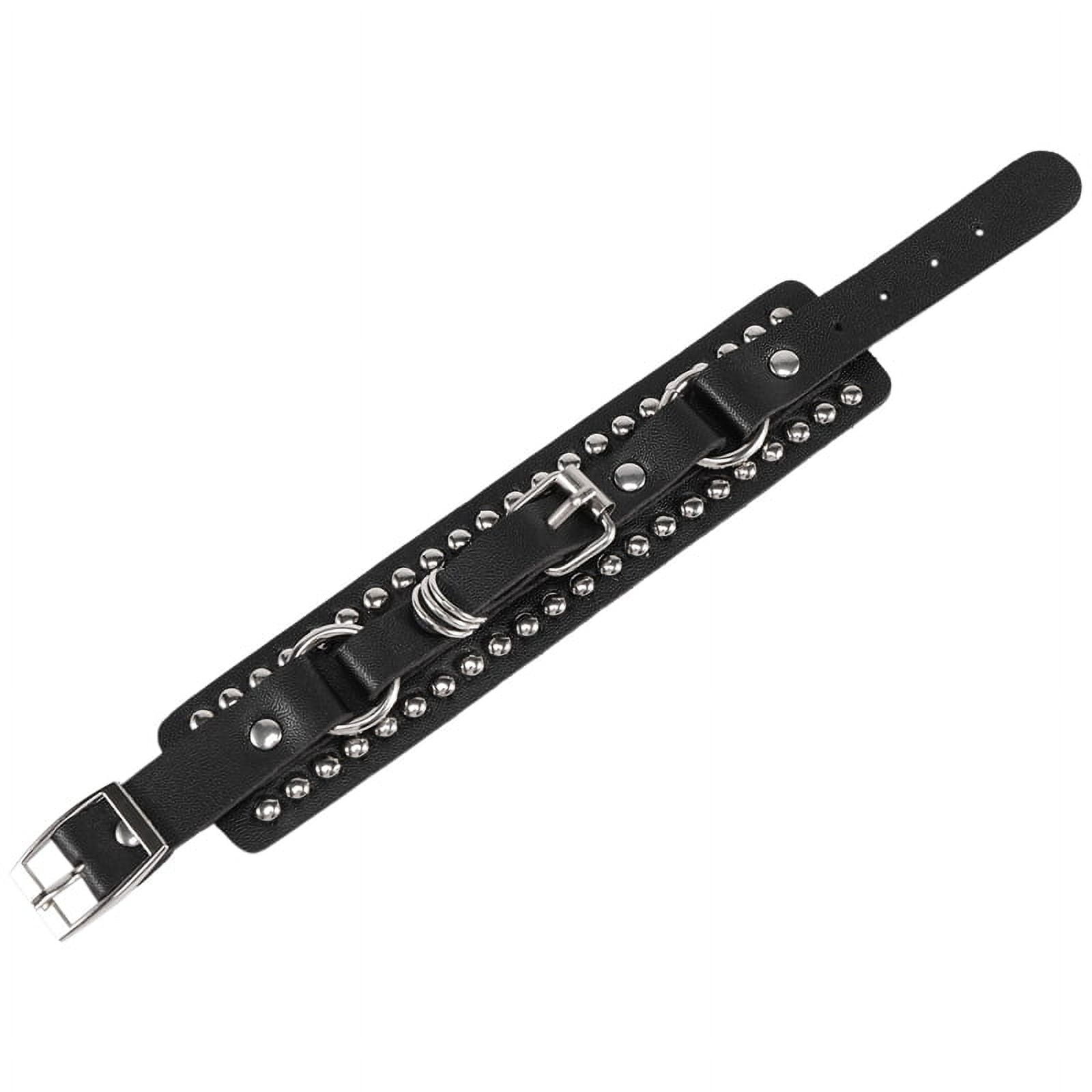 Fashion Punk Rivet Stud Fashion Unisex Leather Belt Bangle 