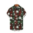 thumbnail image 5 of Blusa y camisa de manga corta con cuello vuelto para hombre, blusa informal de moda con cuello vuelto, blusa estampada de manga corta con botones, blusa de poliéster para hombre, 5 of 5