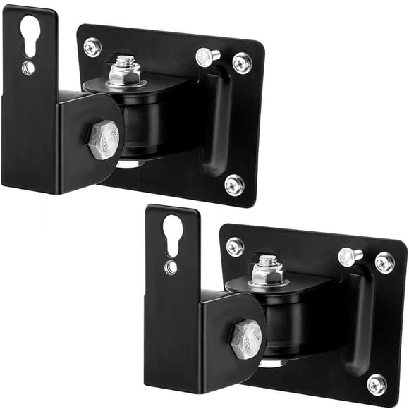 Versatile Adjustable Wall Mounts for Small Speakers - 2 Pack