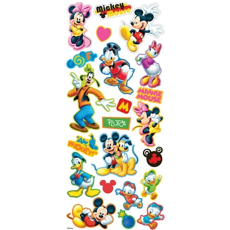 Disney Layered Stickers, Mickey and Friends (Best Friend Scrapbook Stickers)