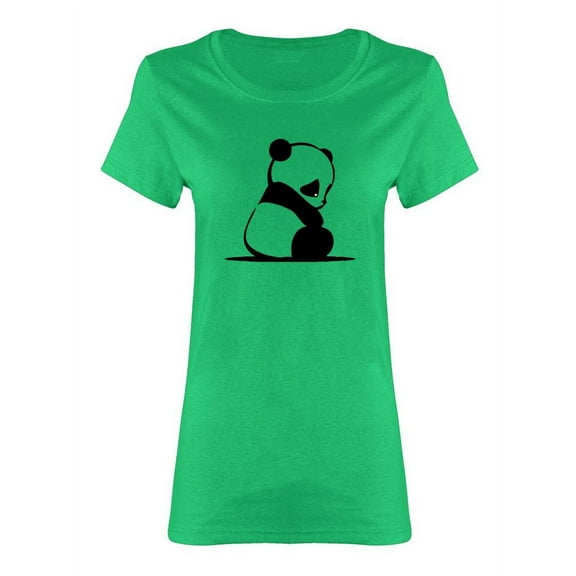 Little Shy Panda Shaped T-Shirt Women -Image by Shutterstock, Female XX-Large