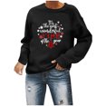 thumbnail image 1 of Sudaderas de Cuello Redondo de Navidad Para Mujer Suéter Estampado Teñido Anudado de Manga Larga Suelto Informal Top Odeerbi ODB191982, 1 of 5