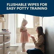 Cottonelle Fragrance Free Flushable Wet Wipes, 4 Flip-Top Packs