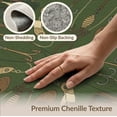 thumbnail image 6 of ODIKA 3'x5' Washable Area Rug Non-Slip, Flatweave, Easy Care Fish Angler Hook Lure Motif Border Print Symmetrical Covering for Hallway, Laundry Room, 6 of 7