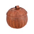 thumbnail image 1 of Boîte de Rangement Ronde en Rotin Plateau de Service pour Aliments Magasins Bureaux Cuisine m, 1 of 8
