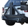 thumbnail image 3 of DV8 Offroad Bumper RBSTTB-01B Modular Design; Direct Fit; Mounting Hardware Included; Mid Width; With D-Ring Shackles; Without Light Cutouts; With 2 Inch Receiver; With Spare Tire Carrier, 3 of 5