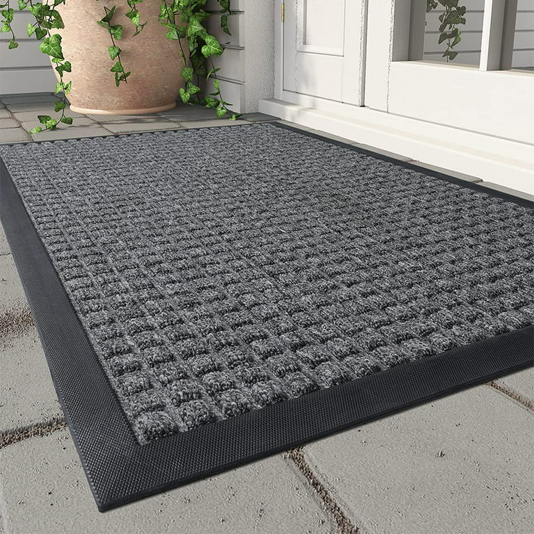 Door Mat Outdoor Indoor Entrance Doormats-Thick Absorbent Rubber