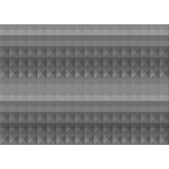 Ahgly Company Machine Washable Indoor Rectangle Transitional Grey Gray Area Rugs, 2' x 5'