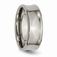thumbnail image 4 of Titanium Concave 8mm Polished Beveled Edge Band Size: 10; for Adults and Teens; for Women and Men, 4 of 6