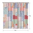 thumbnail image 5 of Pioneer Flower Floral Print Pattern Shower Curtain 72"x72" ,Bathroom Decorative Shower Curtains Set with 12 Hooks,Modern Waterproof Washable Shower Curtain, 5 of 6