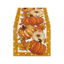 Cheapark Fall Table Runner Decorations Maples Leaves Table Runner Fall Table Decor Autumn Harvest Pumpkin Turkey Pattern Table Flag Thanksgiving Decorations For Home Tables Dinner