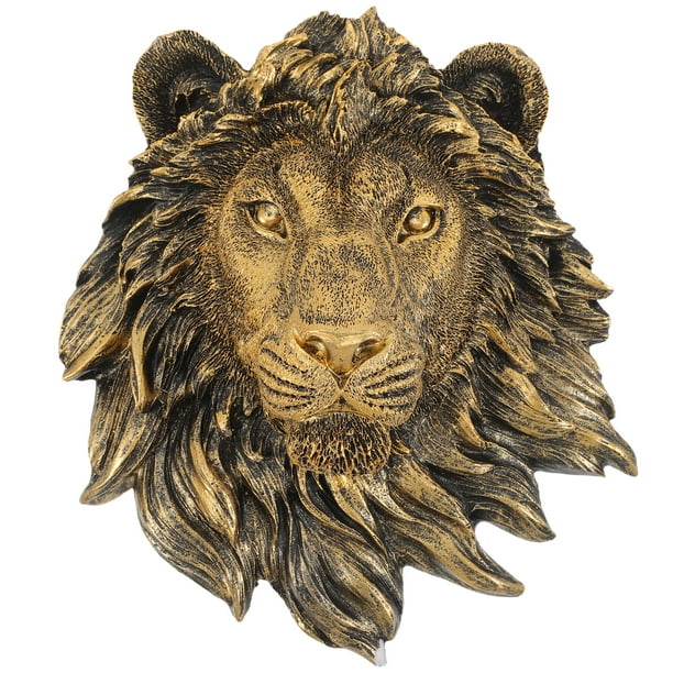 Decoración de arte de pared Cabeza de animal de pared Cabezal de león decoración de la cabeza del animal decorativo