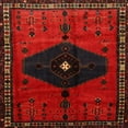 thumbnail image 1 of Ahgly Company Indoor Square Traditional Bakers Brown Persian Area Rugs, 6' Square, 1 of 6