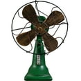 thumbnail image 1 of Luxshiny Adorno Retro En Resina En Forma De Ventilador Verde Para De Y Hogar, 1 of 6