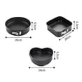 thumbnail image 2 of 3pc Carbon Steel Baking Dish Bakeware Non-stick Cake Mold Baking Tool, 2 of 3