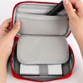 thumbnail image 1 of up to 50% Off WIZUTIZ Travel Cable Storage Box Electronic Storage Box Small Cable Storage Bag Portable Waterproof Storage Bag Suitable For Chargers Cables USB Mobile Power Bank Red, 1 of 5