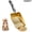Gold, variant on OAZOUF Stainless Steel Cat Little Scoop: Metal Cat Scooper with Ergonomic Handle for Easy Waste Removal and Cleaning (Silver)
