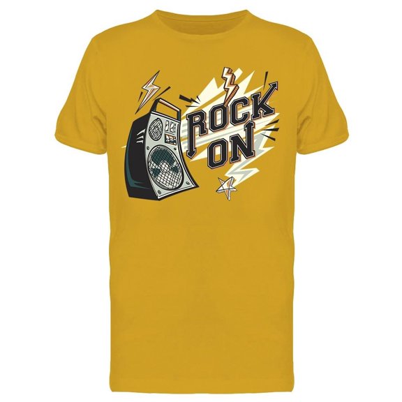 Rock On Loudspeaker Tee Men's -Image by Shutterstock