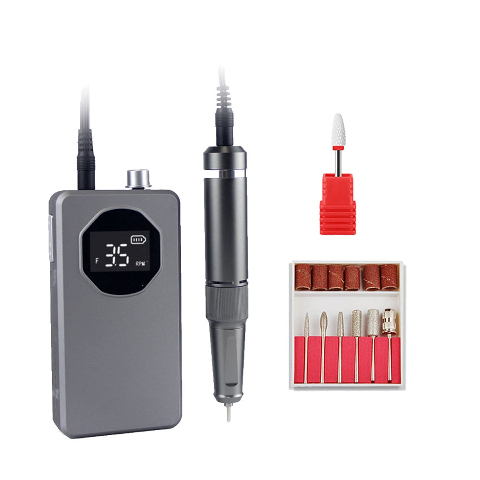 35000RPM Professional Electric Nail Sander For Manicure Pedicure Rechargeable Cordless Power Nail Drill Machine For Gel Remover