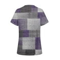 thumbnail image 5 of GXIPO Womens Fall Tunic Tops for Leggings Casual Short Sleeve Long Shirts with Pockets Purple M, 5 of 5