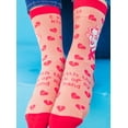 thumbnail image 3 of Women's I Want to Kiss You With The Back Of My Hand Socks Funny Sarcastic Slap Footwear, 3 of 8