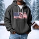 thumbnail image 1 of MHFRRA Sudadera Ligera con Capucha y Media Cremallera Estampada para Uso Deportivo Informal y Entrenamiento Al Aire Libre Negro, 1 of 3