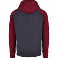 thumbnail image 2 of Build Your Brand - Sudadera Basic Raglan para Hombre (Marino, Burdeos), 2 of 3