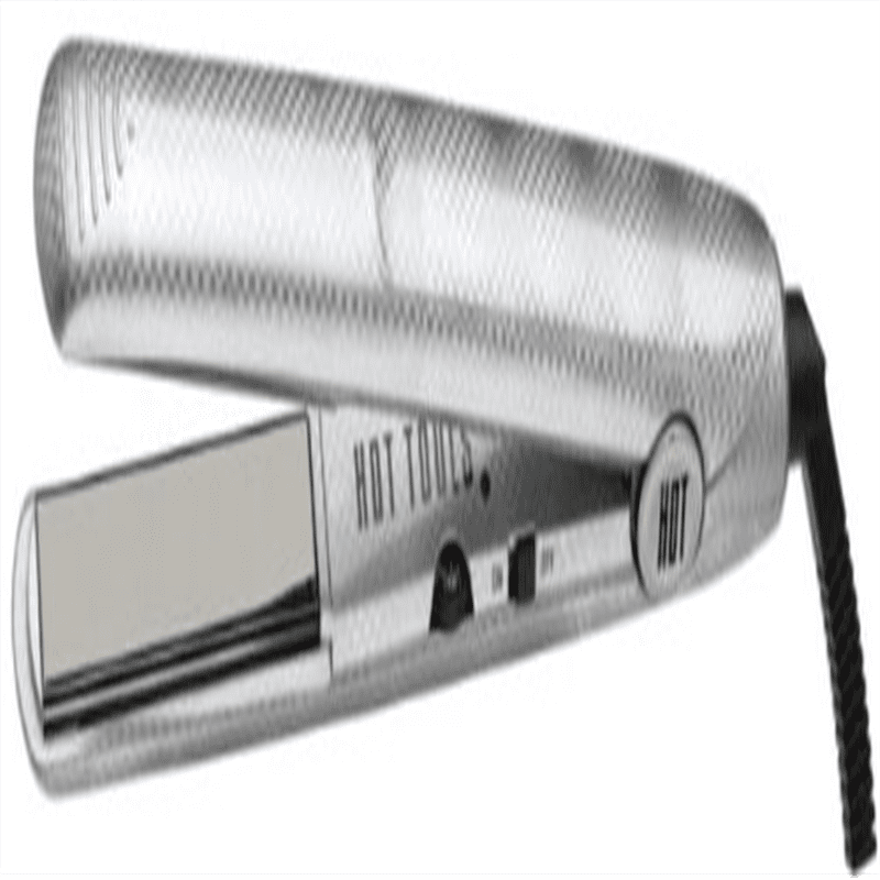 Hot Tools HTP11 Holographic Salon Flat Iron, Silver