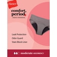thumbnail image 3 of Hanes Comfort, Period. Girls' Hipster Underwear, Moderate Protection, Assorted, 4-Pack 16, 3 of 8