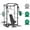 black/120LB set/barbell bar/bench, variant on ALLVIATE 7‑in‑1 Power Cage Squat Rack, Smooth Aluminum Alloy Pulley System, 2000lbs Heavy‑Duty Compact Home Gym, Dual Independent 2:1 Cable Crossover