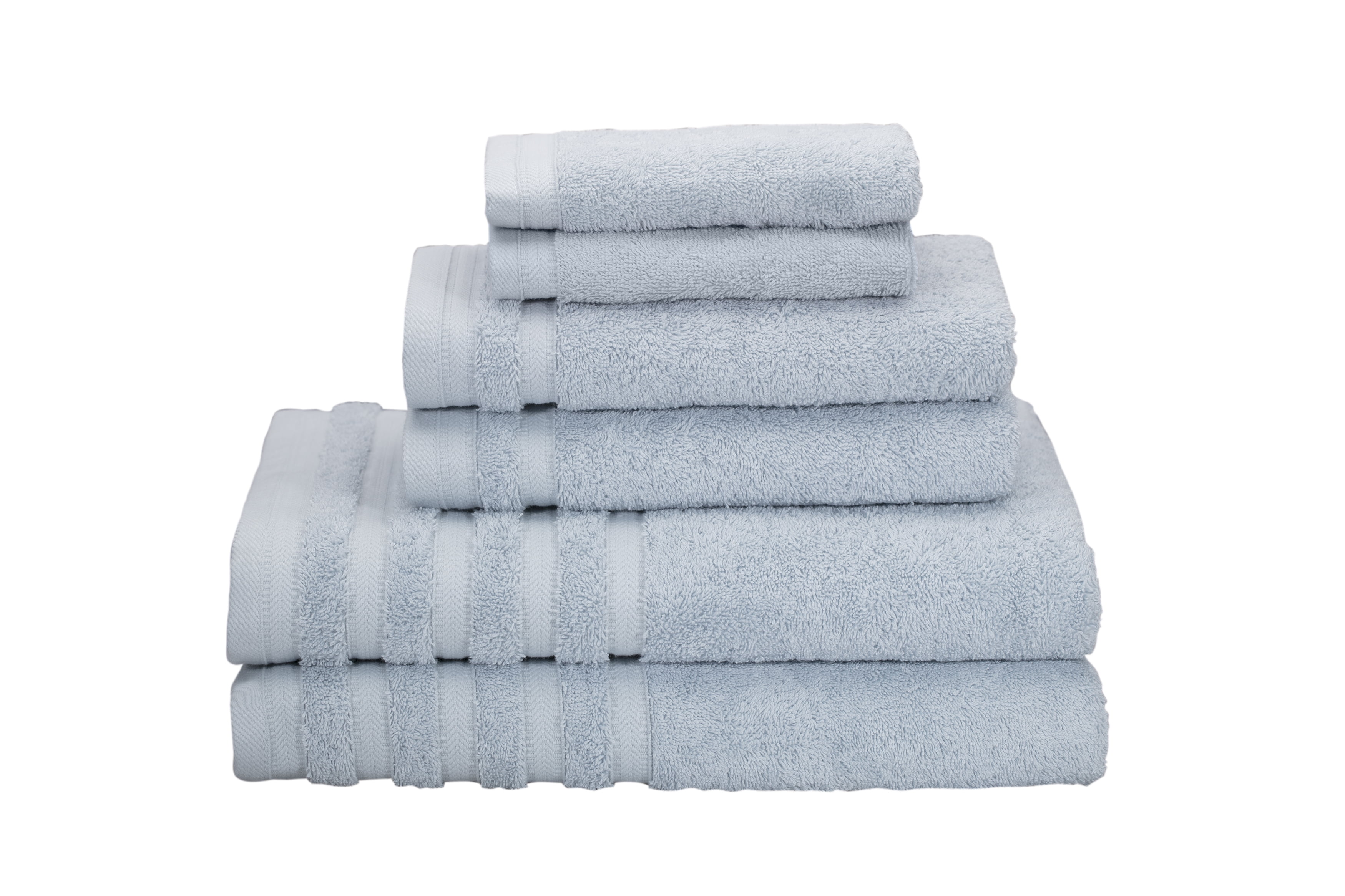 Towel Set 6-Piece Blended Heavyweight Egyptian Cotton Cranberry 100% Cotton New 