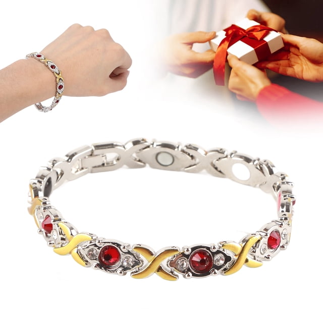 Pulsera Magnética, Diseño Simple, Tamaño Ajustable, Pulsera De Terapia Magnética, 8 Imanes Integrados Para Uso Diario