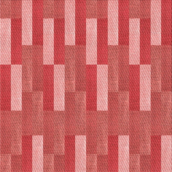 Ahgly Company Machine Washable Indoor Square Transitional Red Area Rugs, 6' Square