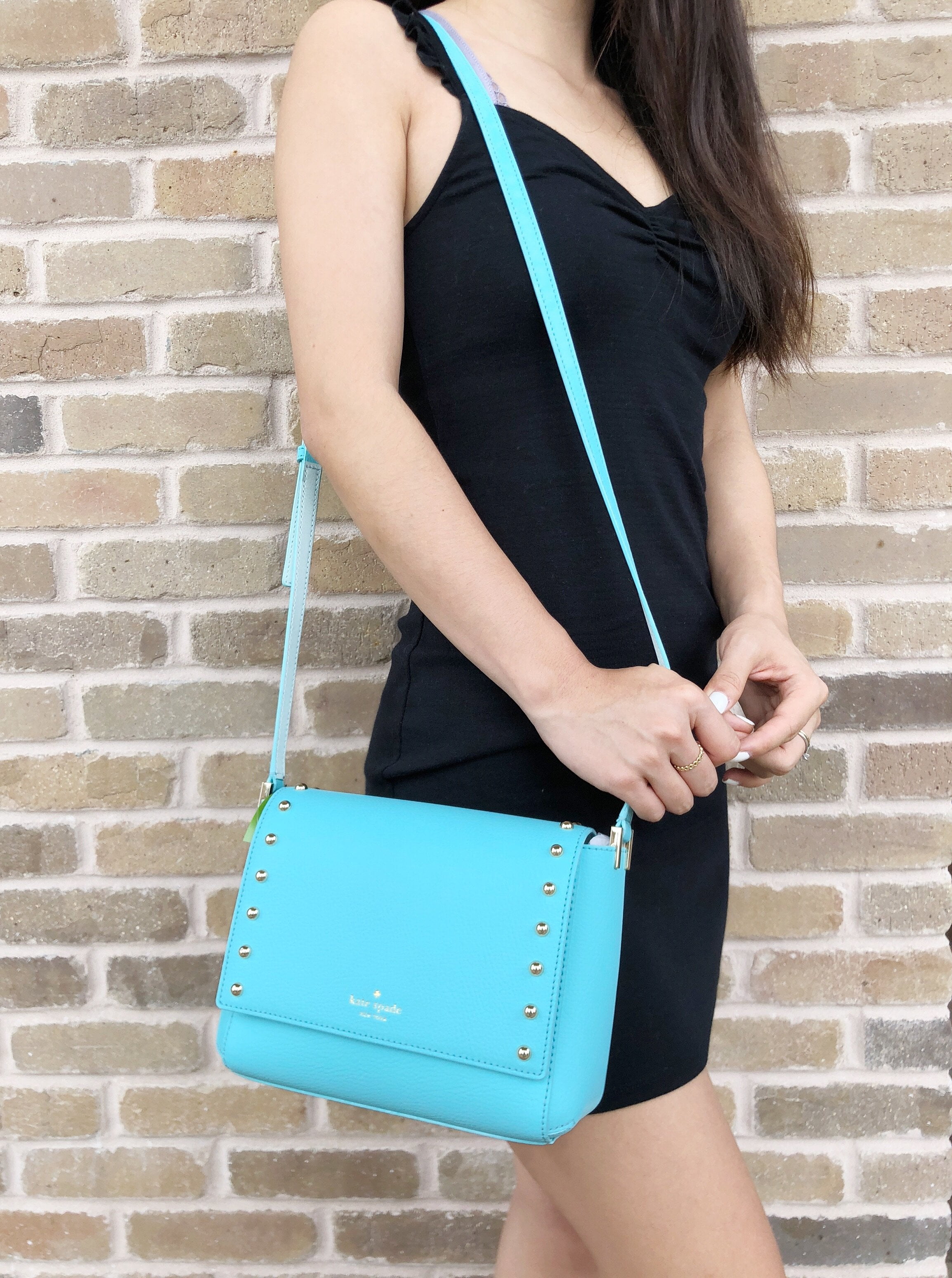 Kate spade studded crossbody hotsell