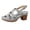 Gray #106, variant on Women's Summer Block Heel Sandals Fashion Open Toe Ankle Strap Chunky Heeled Dressy Shoes Comfort Slip-On Wedges, 36