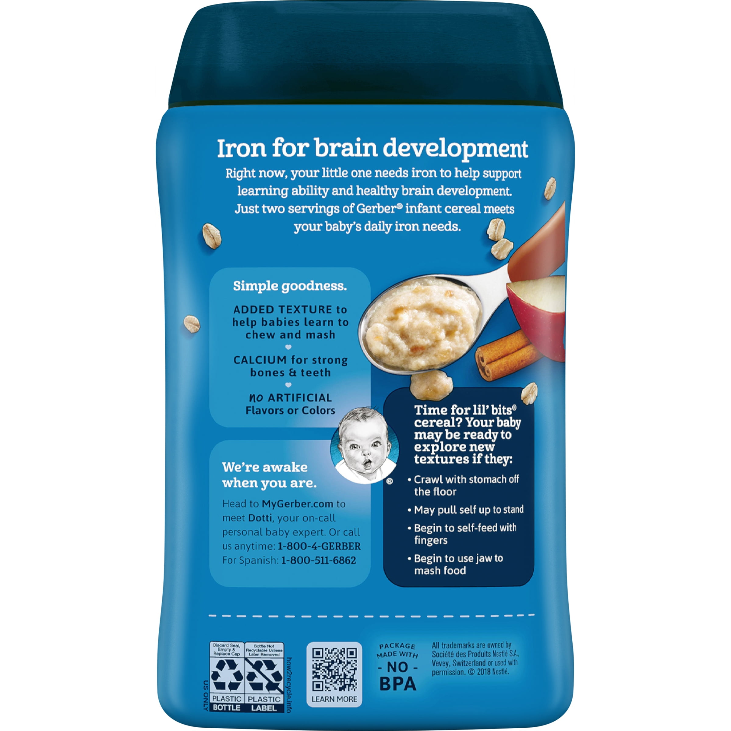 gerber oatmeal apple cinnamon