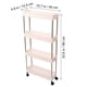 thumbnail image 3 of GOOHOCHY Estante de almacenamiento de plástico multicapa para baño, multifunción, para cocina y baño (blanco, 4 capas), 3 of 8