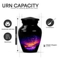 thumbnail image 4 of Yatskia Purple Halloween Mini Funeral Burial Urns for Human Ashes Adult Man, Small Cremation Keepsake Urn for Ashes for Women, (Classic Pack of 1, 3 Inch), 4 of 8